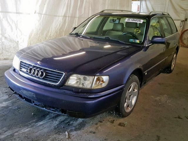 WAUJC84A3WN001620 - 1998 AUDI A6 QUATTRO BLUE photo 2