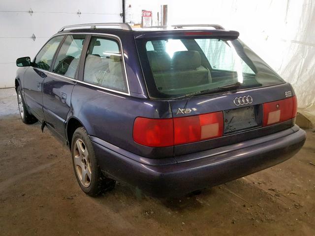 WAUJC84A3WN001620 - 1998 AUDI A6 QUATTRO BLUE photo 3