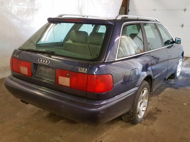 WAUJC84A3WN001620 - 1998 AUDI A6 QUATTRO BLUE photo 4