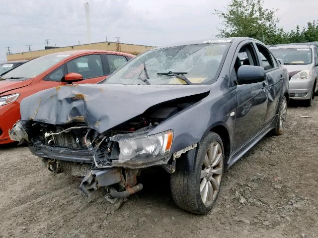 JA3AU86U38U607787 - 2008 MITSUBISHI LANCER GTS GRAY photo 2