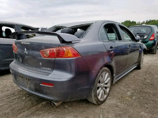 JA3AU86U38U607787 - 2008 MITSUBISHI LANCER GTS GRAY photo 4