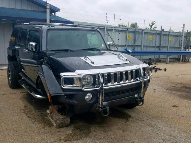 5GTDN13E078176907 - 2007 HUMMER H3 BLACK photo 1