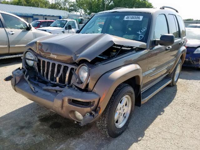 1J8GK58K92W227837 - 2002 JEEP LIBERTY LI GRAY photo 2