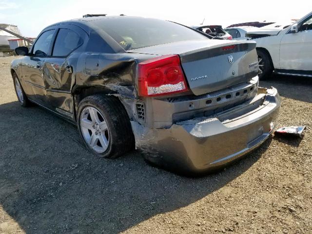 2B3CA3CV9AH206841 - 2010 DODGE CHARGER SX GRAY photo 3