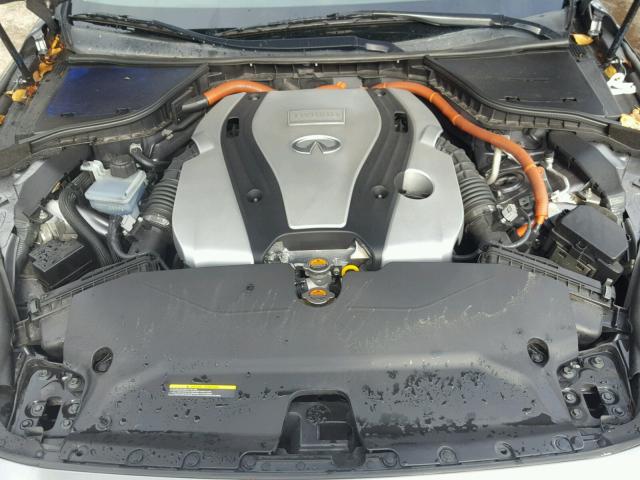 JN1AV7AP3EM690128 - 2014 INFINITI Q50 HYBRID GRAY photo 7