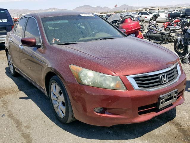 1HGCP36858A030948 - 2008 HONDA ACCORD EXL BURGUNDY photo 1