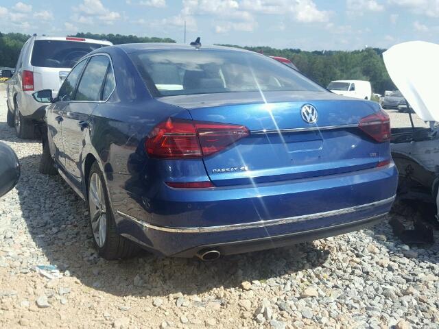 1VWGT7A33HC009600 - 2017 VOLKSWAGEN PASSAT SE BLUE photo 3