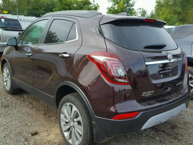 KL4CJASB6JB665743 - 2018 BUICK ENCORE PRE BROWN photo 3