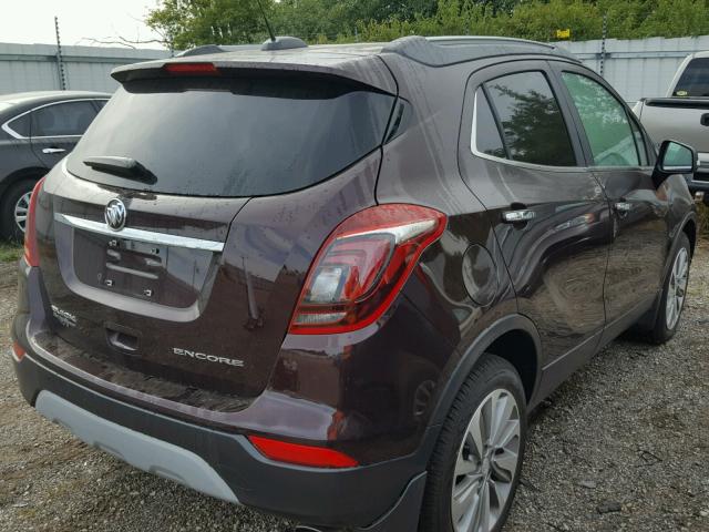 KL4CJASB6JB665743 - 2018 BUICK ENCORE PRE BROWN photo 4