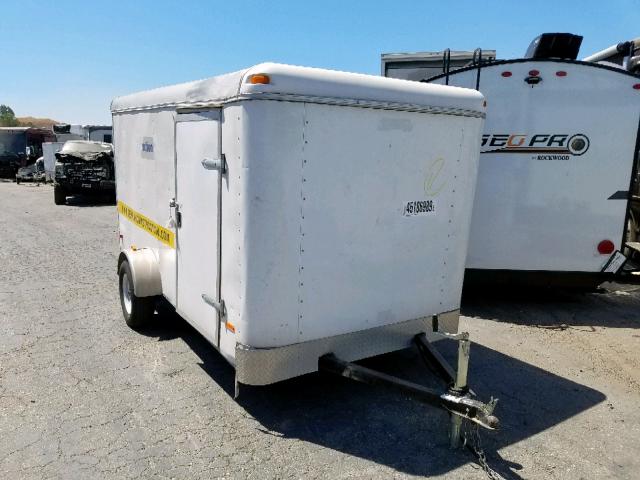 4P2FB121X7U084186 - 2007 PACE 5X8 TRAILR WHITE photo 1