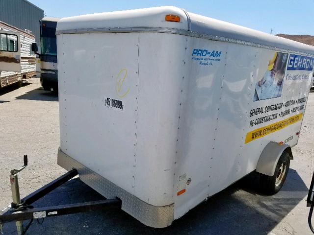 4P2FB121X7U084186 - 2007 PACE 5X8 TRAILR WHITE photo 3