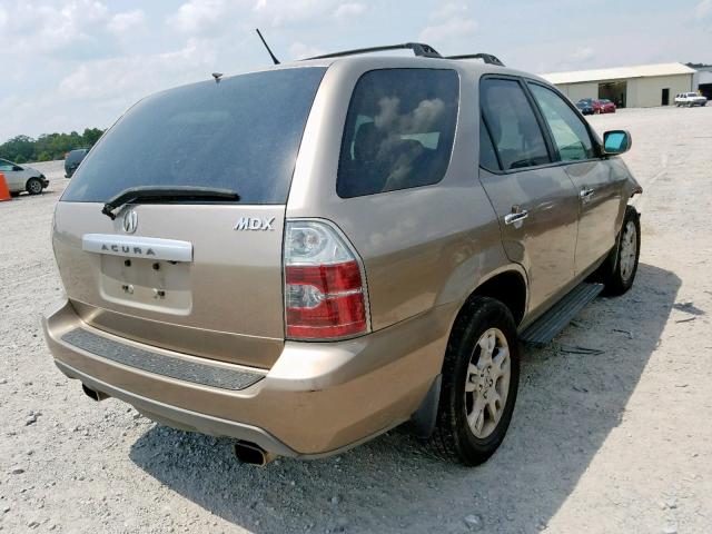 2HNYD188X4H523450 - 2004 ACURA MDX TOURIN GOLD photo 4