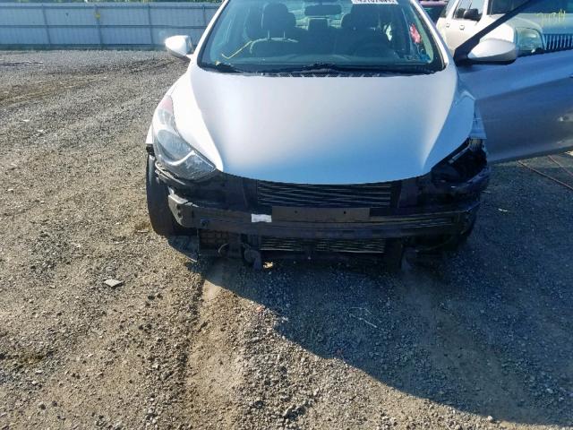 5NPDH4AE2DH351268 - 2013 HYUNDAI ELANTRA GL SILVER photo 9