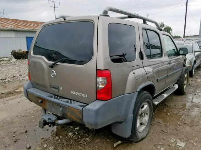 5N1ED28T64C630156 - 2004 NISSAN XTERRA XE GRAY photo 4