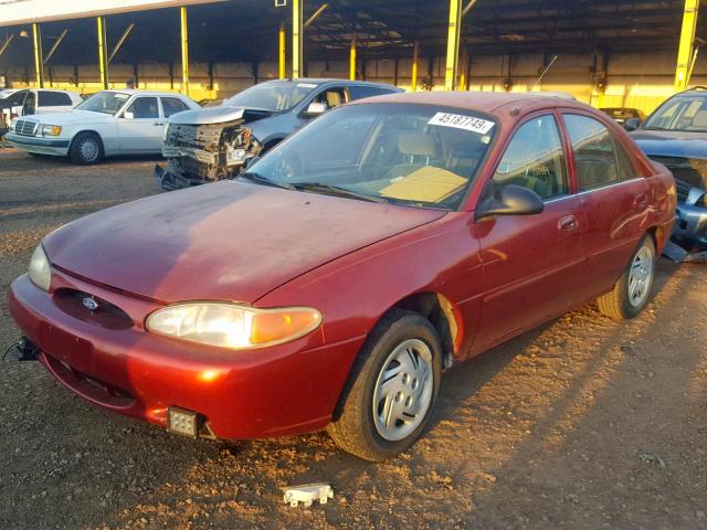 3FAFP13P9YR209002 - 2000 FORD ESCORT RED photo 2