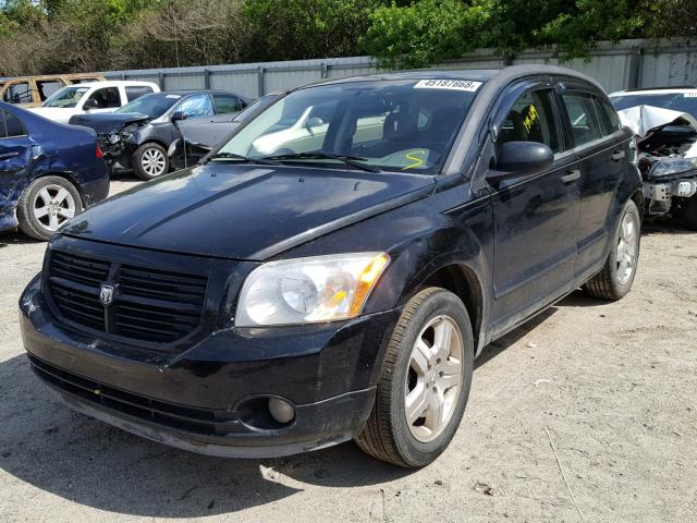 1B3HB48B37D172277 - 2007 DODGE CALIBER SX BLACK photo 2