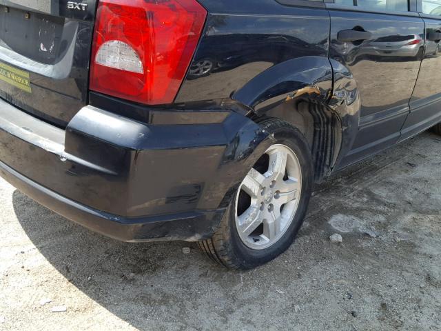 1B3HB48B37D172277 - 2007 DODGE CALIBER SX BLACK photo 9