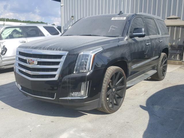 1GYS3BKJ1HR123289 - 2017 CADILLAC ESCALADE L BLACK photo 2