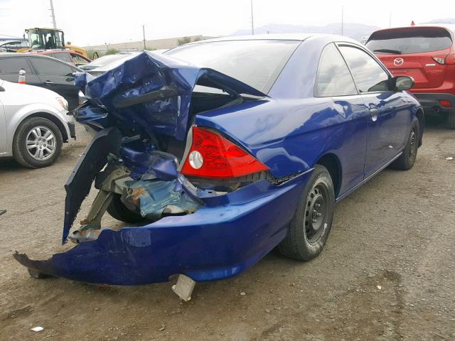 1HGEM21164L005285 - 2004 HONDA CIVIC DX V BLUE photo 4