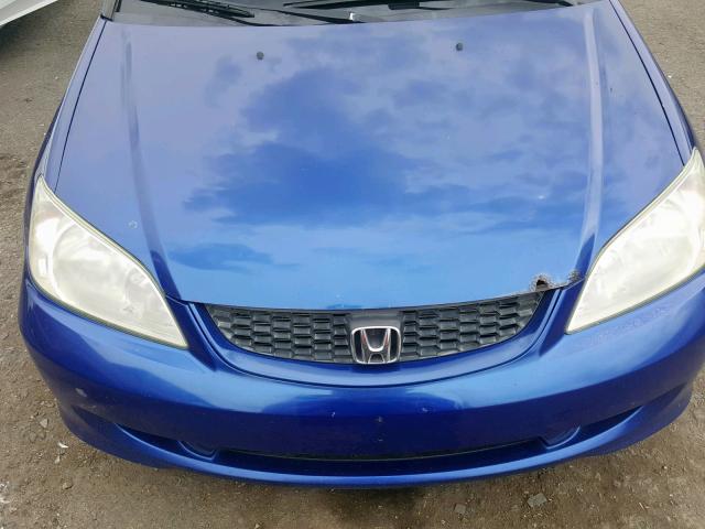 1HGEM21164L005285 - 2004 HONDA CIVIC DX V BLUE photo 7