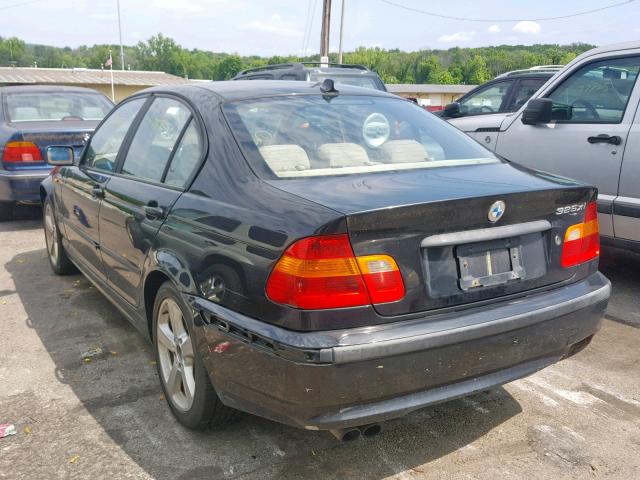 WBAEU33444PF61177 - 2004 BMW 325 XI BLACK photo 3