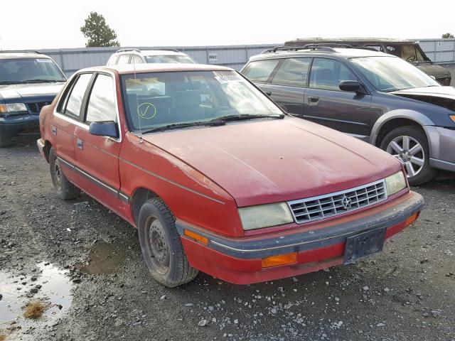 1P3XP48K9LN164376 - 1990 PLYMOUTH SUNDANCE RED photo 1