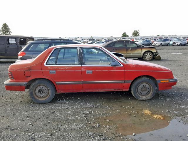 1P3XP48K9LN164376 - 1990 PLYMOUTH SUNDANCE RED photo 10