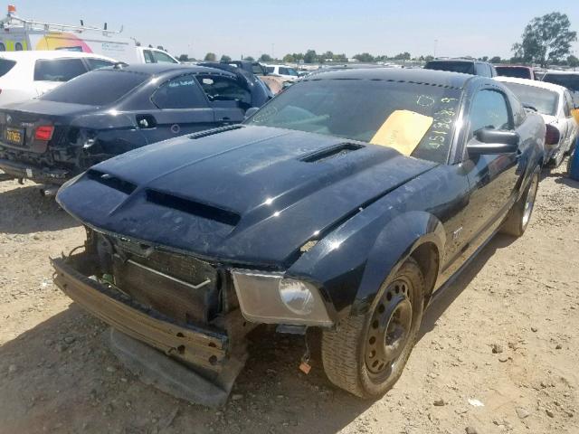 1ZVFT82HX75226530 - 2007 FORD MUSTANG GT BLACK photo 2