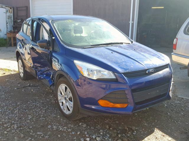 1FMCU0F71EUB28829 - 2014 FORD ESCAPE S BLUE photo 1