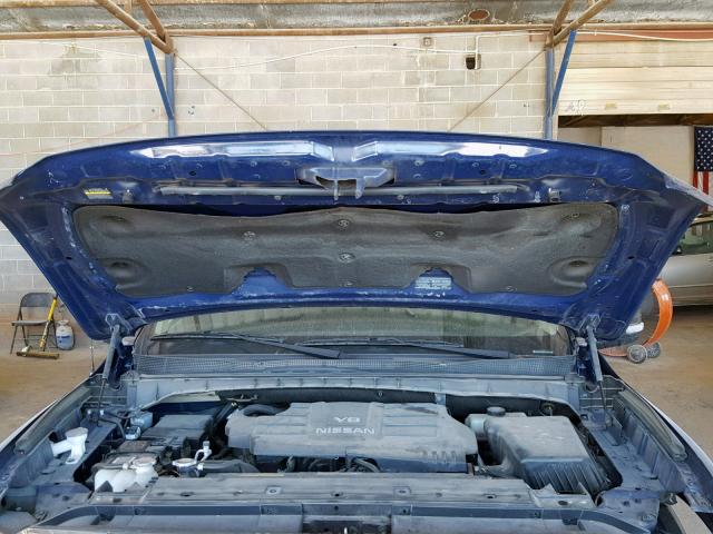 1N6AA1EJ2HN508443 - 2017 NISSAN TITAN S BLUE photo 7