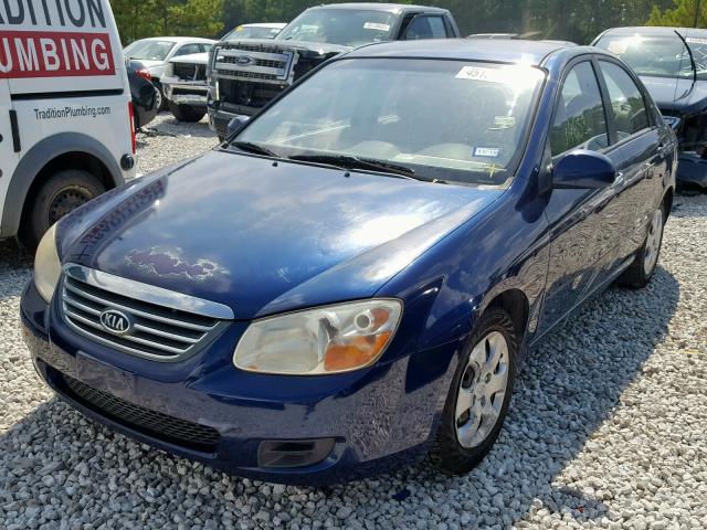 KNAFE121385508210 - 2008 KIA SPECTRA EX BLUE photo 2