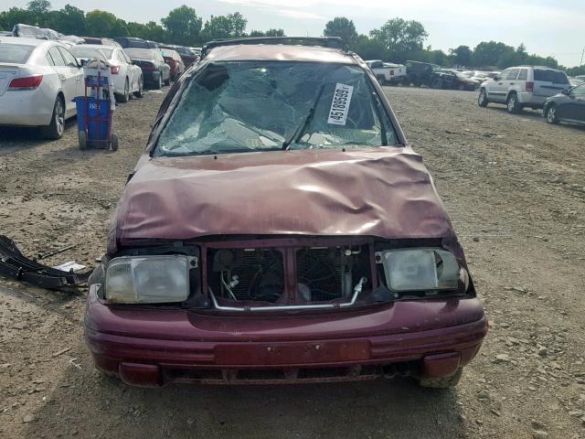 2CNBJ634636940284 - 2003 CHEVROLET TRACKER LT BURGUNDY photo 9