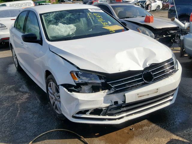 3VW2K7AJ4FM214303 - 2015 VOLKSWAGEN JETTA BASE WHITE photo 1
