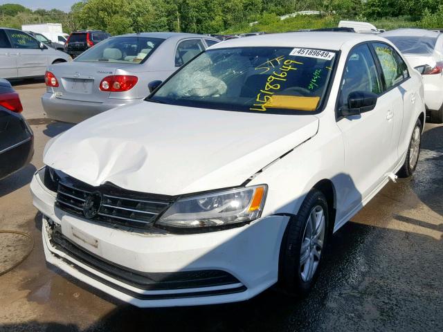 3VW2K7AJ4FM214303 - 2015 VOLKSWAGEN JETTA BASE WHITE photo 2