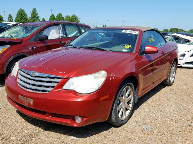 1C3LC55RX8N156932 - 2008 CHRYSLER SEBRING TO RED photo 2