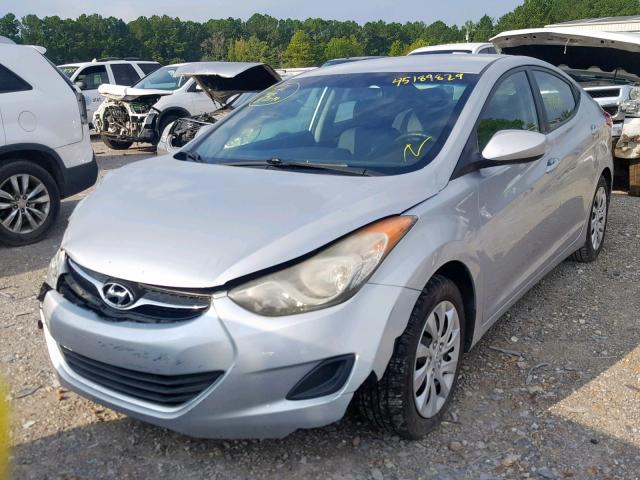 5NPDH4AE9BH020006 - 2011 HYUNDAI ELANTRA GL SILVER photo 2