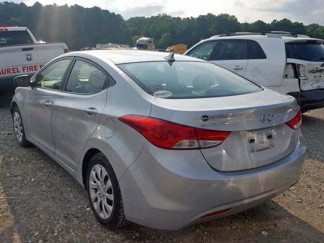 5NPDH4AE9BH020006 - 2011 HYUNDAI ELANTRA GL SILVER photo 3