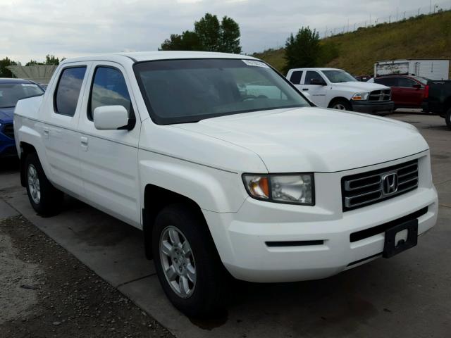 2HJYK16456H526668 - 2006 HONDA RIDGELINE WHITE photo 1