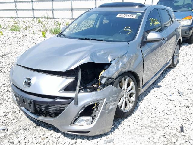 JM1BL1M59B1402866 - 2011 MAZDA 3 S GRAY photo 2