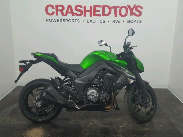 JKAZRCD17DA036991 - 2013 KAWASAKI ZR1000 D GREEN photo 1