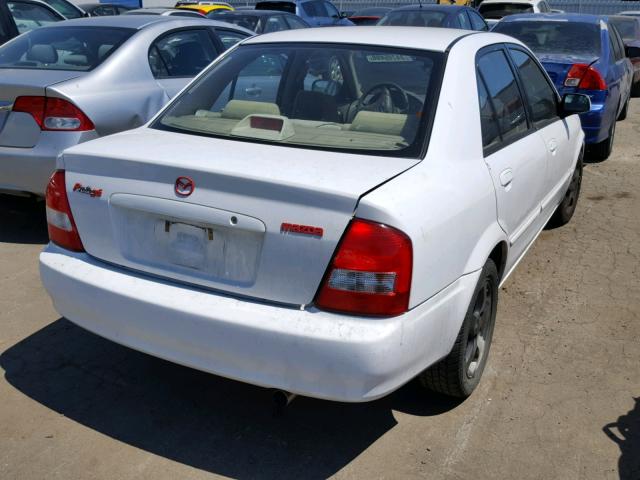 JM1BJ226321582000 - 2002 MAZDA PROTEGE DX WHITE photo 4