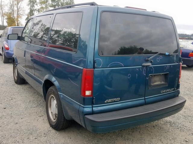 1GNDM19XX2B140616 - 2002 CHEVROLET ASTRO BLUE photo 3