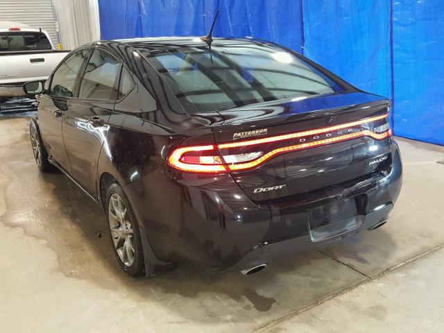 1C3CDFBAXDD339796 - 2013 DODGE DART SXT BLACK photo 3