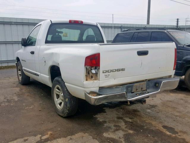 1D7HA16K03J644651 - 2003 DODGE RAM 1500 S WHITE photo 3