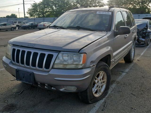 1J4GW68N8XC773608 - 1999 JEEP GRAND CHER GRAY photo 2