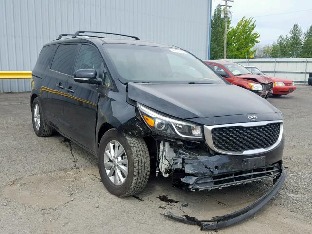 KNDMB5C10G6157208 - 2016 KIA SEDONA LX BLACK photo 1