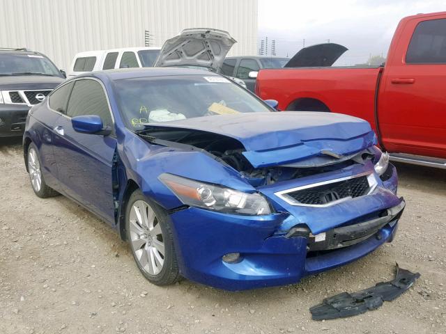 1HGCS21818A801129 - 2008 HONDA ACCORD EXL BLUE photo 1