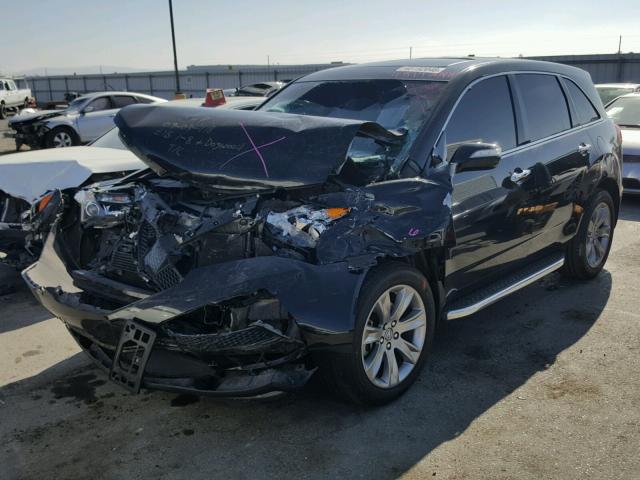 2HNYD2H80DH506341 - 2013 ACURA MDX ADVANC BLACK photo 2