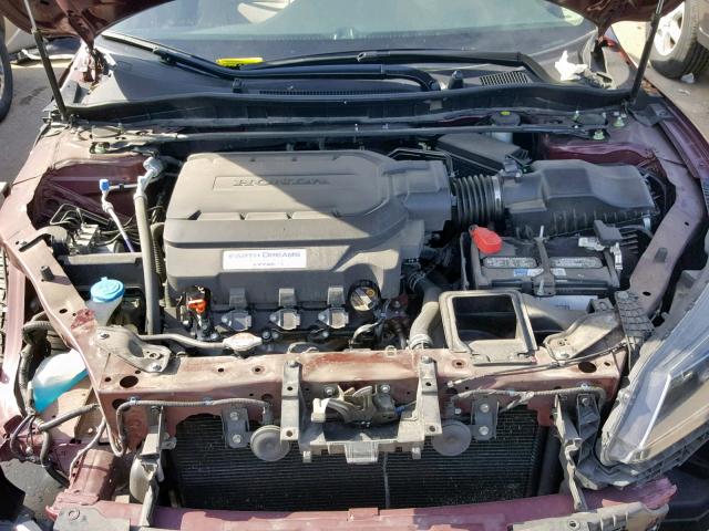 1HGCR3F89EA014578 - 2014 HONDA ACCORD EXL MAROON photo 7