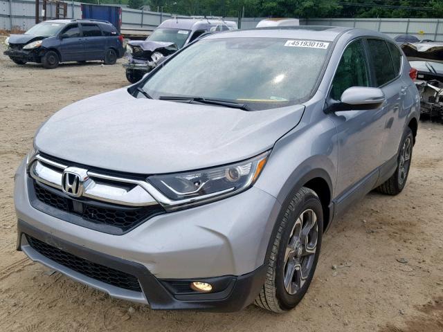 7FARW2H57JE103134 - 2018 HONDA CR-V EX GRAY photo 2